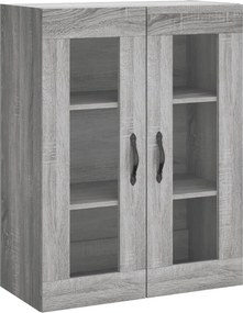 vidaXL szürke sonoma szerelt fa fali szekrény 69,5 x 34 x 90 cm