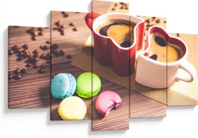 Kávé és a macaroon képe (150x105 cm)