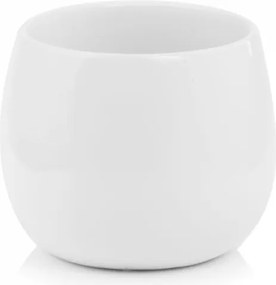 Fedél fehér gömb kis kerámia kaspó 11 cm