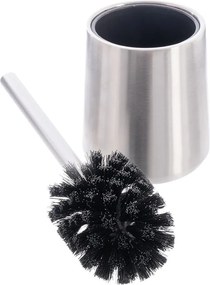 Matt ezüstszínű rozsdamentes acél WC-kefe – Orion