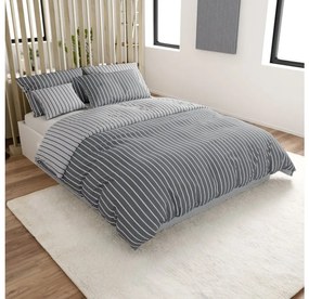 Pamut ágyneműhuzat Caprivi szürke gombos Ágyneműhuzat mérete: 70x90 cm; 140x220 cm