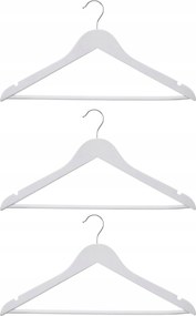 Fa Ruhaakasztó klasszikus fehér 3 db