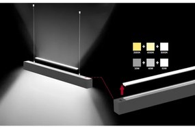 Sinclair LSM 24-40CCT - LED mennyezeti lámpa LSM LED/40W/230V 120 cm fekete