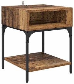 Éjjeli asztal Régi fa 40 x 40 x 50 cm Faanyag
