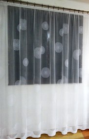 Mg Függöny jacquard 651/150 Fehér 200X250cm Kész Szalaggal M