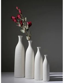 Fehér kerámia váza, 46 cm