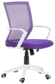 Állítható magasságú lila irodai szék RELIEF Beliani