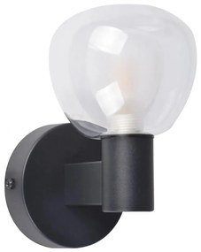 Fürdőszobai fali lámpatest POLA 1xG9/5W/230V IP44 fekete/átlátszó