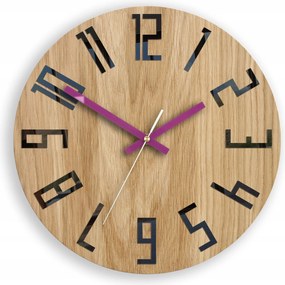 Falióra Modern Fa Nagy Számokkal Kerek Csendes Loft