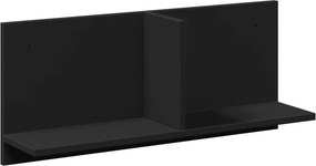vidaXL fekete szerelt fa faliszekrény 70 x 16,5 x 30 cm