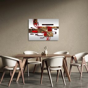 Az absztrakció képe (üvegen) (70x50 cm)
