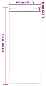 Függönyök 2 pcs Fényes narancssárga 245x140cm Poliészter