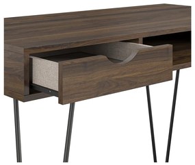 Íróasztal diófa dekorral 49x104 cm Concord – Novogratz