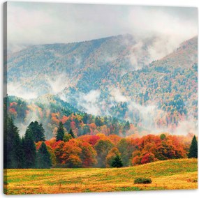 VĂĄszonkĂ©p Hegy ErdĆk RĂ©tek FelhĆk TermĂ©szet 60X60 cm AjĂĄndĂ©knak is tökĂ©letes