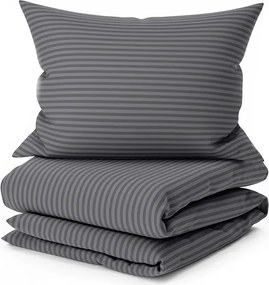 Krepp ágynemű ALTERNA POLY szürke Ágyneműhuzat mérete: 70 x 90 cm | 140 x 200 cm