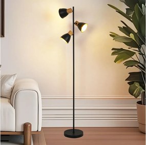 Brilagi - Állólámpa ODENSE 3xE14/10W/230V fa/fekete