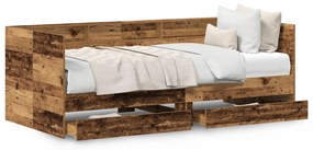 Nappali ágy Fiókkal Régi fa Mérnöki fa 75 x 190 cm Tartós