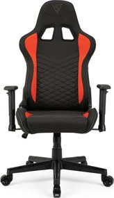 Gamer szék SENSE7 Spellcaster szövet fotel, fekete-piros.