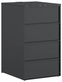 Hulladékgyűjtő tároló gázliftinges fedéllel 240L-es kukához