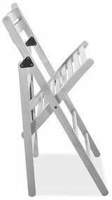 SI SOLE összecsukható tömör fa kerti szék - sötét dió