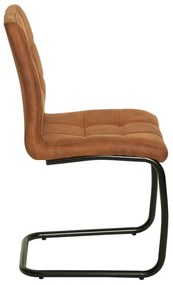 Stílusos szánkótalpas szék Moderna, világos barna