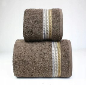 Puha bolyhos törölköző Ombre gyorsan száradó barna 70x140cm