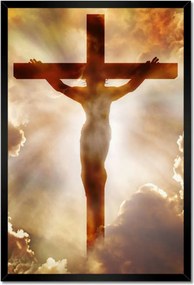 Poszterek keretben 40x60 Jézus keresztre feszítése