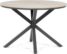 Kerti asztal 110x110 cm, alumínium, polywood, szürke, AZT-S1430 GREY