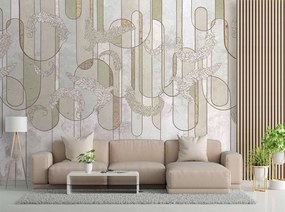 Gario Fotótapéta Skandináv minimalista absztrakció bézs színben Anyag: Vlies, Méret: 150 x 105 cm