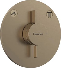 zuhany és fürdő csaptelep Hansgrohe DuoTurn S vakolat alatti rész nélkül csiszolt bronz 75418140