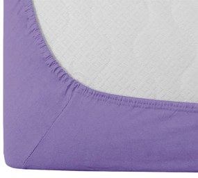 Jersey EXCLUSIVE világoslila lepedő 180x200 cm Grammsúly (rost sűrűség): Lux (190 g/m2)