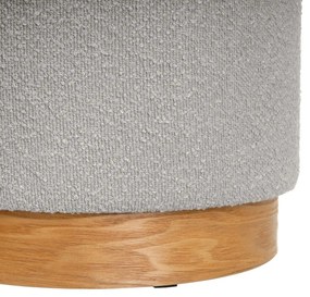 Világosszürke buklé puff – Casa Selección