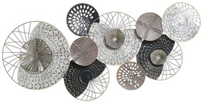 Fali Dekoráció Fekete És Ezüst Színben CESIUM Beliani