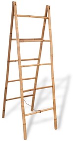 dupla törölközőszárító létra 5 fokos bambusz 50x160 cm