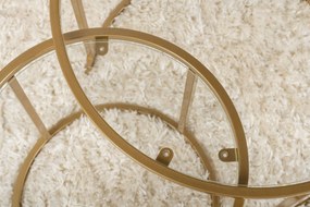 Dohányzóasztal Arany-Transparent-60-42