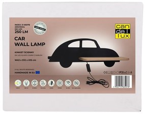 Fekete gyerek lámpa Car – Candellux Lighting