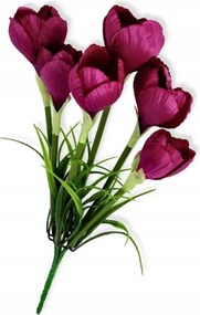 Krokodilok mesterséges virágok lila csokor dekoráció kompozíció