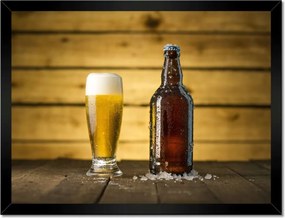 Poszterek keretben 40x30 Fagyasztott sör üvegben