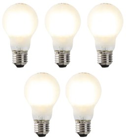 5 db-os készlet E27 szabályozható LED izzó A60 matt 7W 806lm 2700K