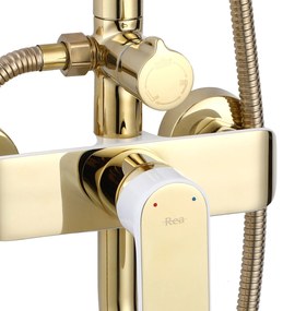 Zuhanyszett REA BLOOM WHITE GOLD