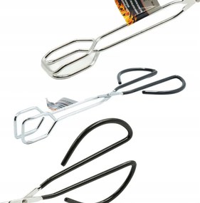 Szigetelt Fogantyúval Ellátott Fogó MG304 Acél Konyhai Grillhez, Robusztus