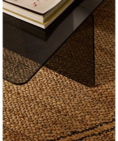 Szürke üveg dohányzóasztal 60x120 cm Zaren – Kave Home