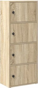 vidaXL sonoma tölgy színű szerelt fa könyvszekrény 40x24x102 cm