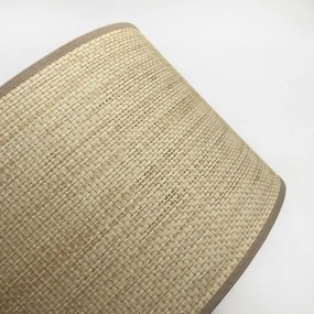 Kábeles függőlámpa AIDA 2xE27/15W/230V átm. 35 cm tölgy/raffia