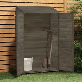 antracit tömör fenyőfa kerti fészer 102x52x174,5 cm
