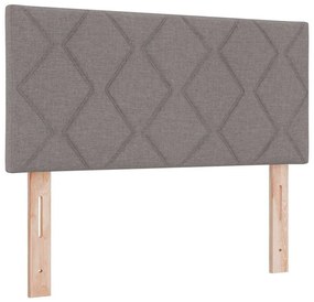 Rugós Ágy matracmal fejtámlával Tópszínű 100 x 200 cm szövet