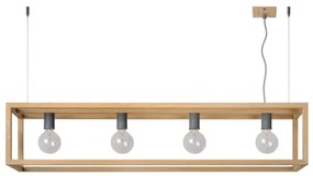 Lucide 31472/04/72 - Függeszték ORIS 4xE27/60W/230V bézs
