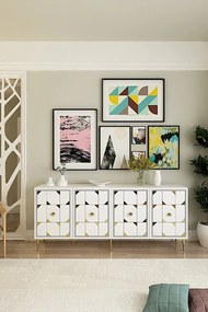 Moka 180 - White, Gold