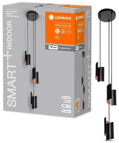 Ledvance - LED Dimmelhető csillár zsinóron SMART+ DECOR 3xLED/8W/230V fekete Wi-Fi