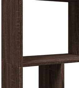 barna tölgy színű szerelt fa könyvespolc 60 x 20 x 120 cm